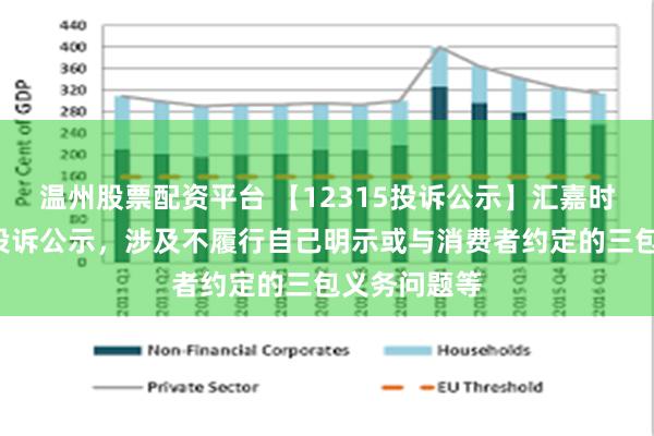 温州股票配资平台 【12315投诉公示】汇嘉时代新增2件投诉公示，涉及不履行自己明示或与消费者约定的三包义务问题等